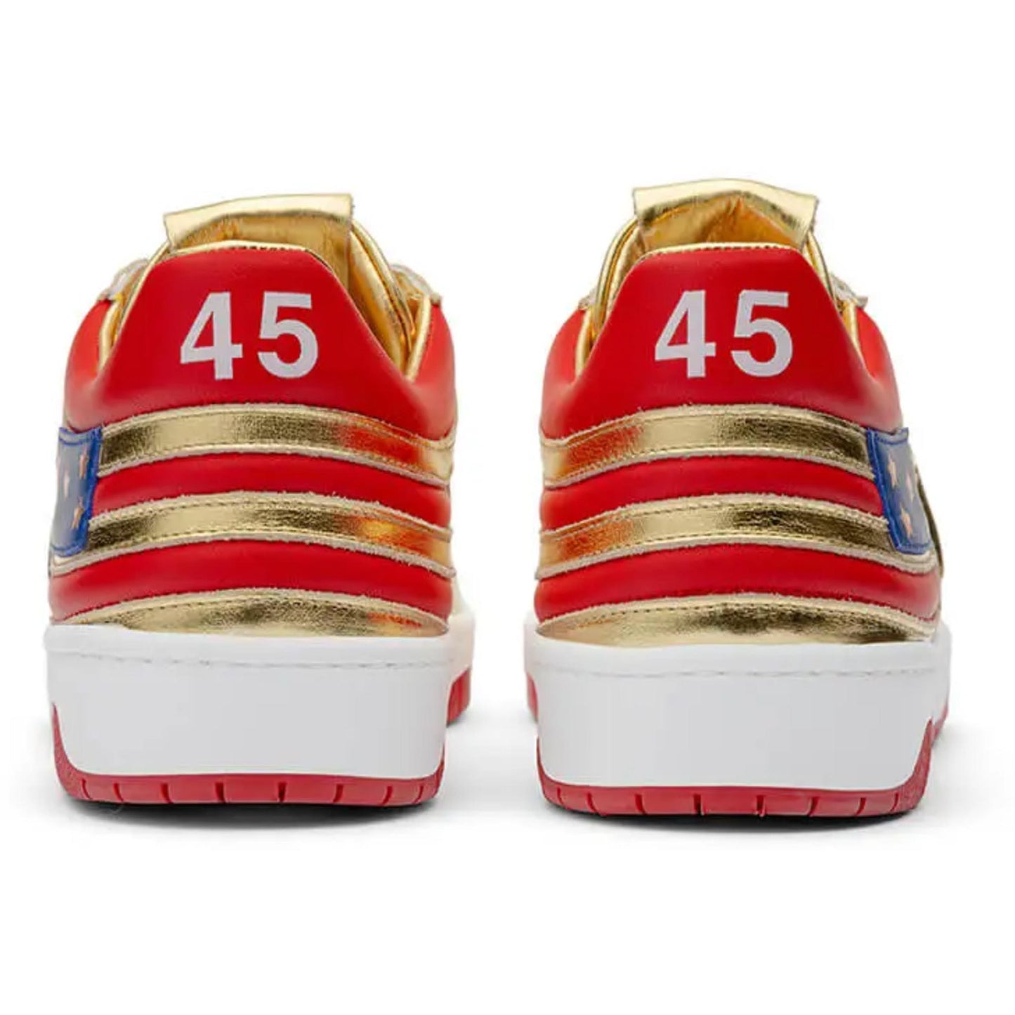 Gold Low-Top Sneakers